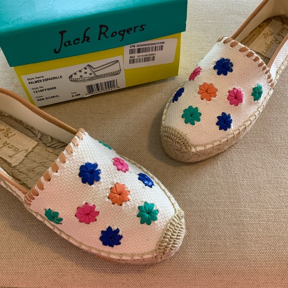 JACK ROGERS Palmer Espadrille SZ 6.5 New In Box - Picture 3 of 6